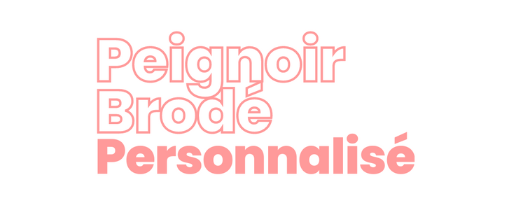 Peignoir brodé personnalisé